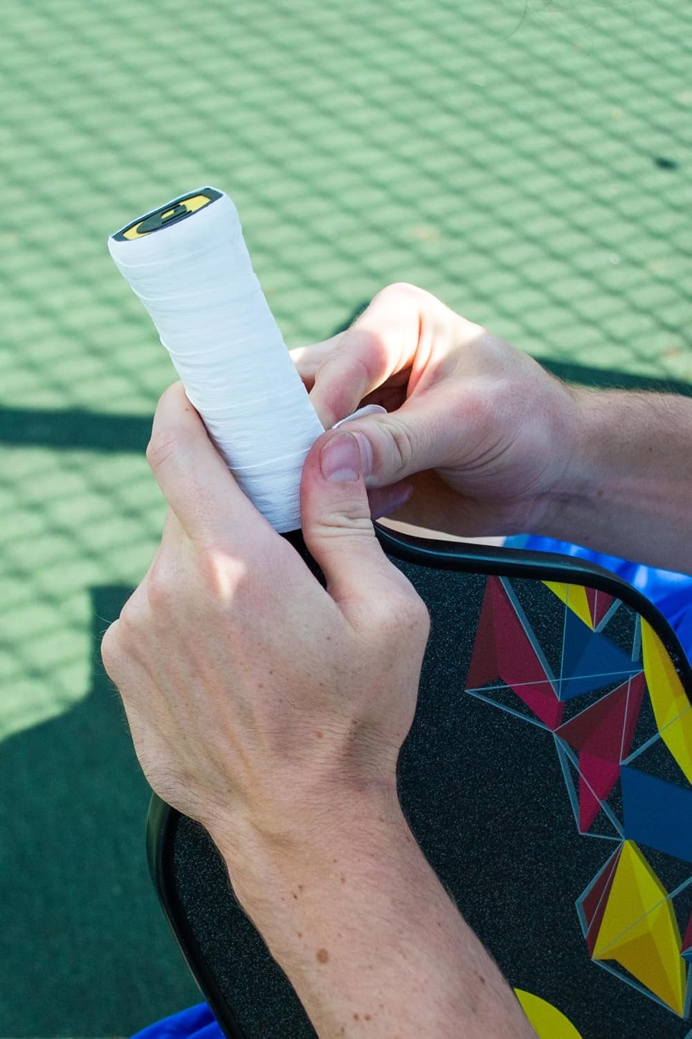 image:imageGamma Pickleball Pro Wrap Overgrip Tacky Durable Soft Moisture Absorbent Paddle OG Badminton Padel Racket Grip Multiple Colors Versatile for All Skill Levels NeonWhite