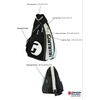image:imageGAMMA Pickleball Sling Bag  Adjustable Lightweight Crossbody Backpack for Pickleball Gear  Paddles Men amp Women Water Bottle Holder BlackWhiteGrey
