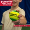 image:imageGAMMA Quick Kids Training Tennis Balls for Kids amp Beginners LowCompression Core Reduces Speed amp Bounce Great for Tennis Practice USTA amp ITF Approved for 10 amp Under Tournaments Parent12 Bag