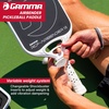 image:imageGAMMA RCF Airbender Pickleball Paddle Raw Carbon Fiber Customizable Handle Weight System amp Aerodynamic Open Throat wShock Absorbing Gel Insert 22mm amp 16mm16MM  Paddle Only