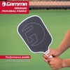 image:imageGAMMA RCF Obsidian Pickleball Paddle Raw Carbon Fiber 10mm 13mm and 16mm Options Comfortable Molded Foam Handle Sleak Design Customizable Handle Weight SystemObsidian 10