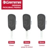 image:imageGAMMA RCF Obsidian Pickleball Paddle Raw Carbon Fiber 10mm 13mm and 16mm Options Comfortable Molded Foam Handle Sleak Design Customizable Handle Weight SystemObsidian 16