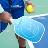 image:imageGAMMA Rainmaker Pickleball Paddle  Lightweight Large Sweet Spot Microbead Carbon Fiber Face for Increased Spin amp Control Customizable Swing WeightBlue