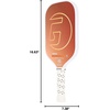 image:imageGAMMA Rainmaker Pickleball Paddle  Lightweight Large Sweet Spot Microbead Carbon Fiber Face for Increased Spin amp Control Customizable Swing WeightOrange