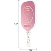 image:imageGAMMA Rainmaker Pickleball Paddle  Lightweight Large Sweet Spot Microbead Carbon Fiber Face for Increased Spin amp Control Customizable Swing WeightPink