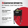 image:imageGAMMA Sports EZ Travel Cart Tennis amp Pickleball Hopper Padel Portable Compact Design Sturdy Lightweight Construction EZ Bags 150 or 250 Capacity Premium Carrying Case Included250 Ball