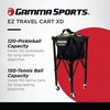 image:imageGAMMA Sports EZ Travel Cart Tennis amp Pickleball Hopper Padel Portable Compact Design Sturdy Lightweight Construction EZ Bags 150 or 250 Capacity Premium Carrying Case Included150 Ball
