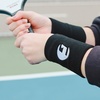 image:imageGAMMA Sports Sweatbands Headband Wrist Bands SingleDouble BlackWhite Superior Absorption Athletic Wear Pickleball Tennis Working Out Running Racquet SportsBlack