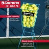 image:imageGamma Ball Hopper HiRise 75  Heavy Duty Tennis Ball Basket with Handle for Easy Pickup amp Storage  Holds 75 Tennis Balls Durable Steel Construction WeatherResistant Coating  Silver