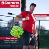 image:imageGamma Ball Hopper Pro 90  Heavy Duty Tennis Ball Basket with Adjustable Padded Handle  Holds 90 Tennis Balls  Easy Pickup and Carry for Tennis Practice and Coaching