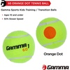 image:imageGamma Orange 60 and Green 78 Dot Training Tennis Balls for Kids amp Beginners LowCompression Core Reduces Speed amp Bounce Great for Tennis Practice USTA and ITF Approved for 10 amp Under TournamentOrange Dot 60
