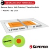 image:imageGamma Orange 60 and Green 78 Dot Training Tennis Balls for Kids amp Beginners LowCompression Core Reduces Speed amp Bounce Great for Tennis Practice USTA and ITF Approved for 10 amp Under TournamentOrange Dot 60