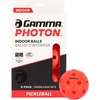 image:imageGamma Photon Indoor Pickleballs Pack of 6 USAPA Approved HighVisibility Durable and UltraBalancedRed