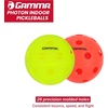 image:imageGamma Photon Indoor Pickleballs Pack of 6 USAPA Approved HighVisibility Durable and UltraBalancedRed