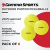 image:imageGamma Photon Pickleballs 40 Precision Molded Holes USAPA Approved for Tournament Play HighVisibility Quiet Durable Ultra Balanced6 pack