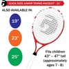 image:imageGamma Quick Kids 23 Inch Junior Tennis Racquet Set or Kit Bundled with a 3Pack of Gamma Neon Safari Overgrips for Kids