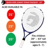 image:imageGamma Quick Kids 23 Inch Junior Tennis Racquet Set or Kit Bundled with a 3Pack of Gamma Safari Overgrips for Kids