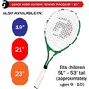 image:imageGamma Quick Kids 25 Inch Junior Tennis Racquet Set or Kit Bundled with a 3Pack of Gamma Neon Safari Overgrips for Kids