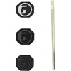 image:imageGamma RCF End Cap Pickleball Paddle Weights EasytoInstall 3g 6g and 9g End Cap Weight Options Offer Custom Feel for Updated Obsidian and Airbender Raw Carbon Fiber Pickleball Paddles