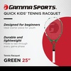 image:imageGamma Sports Junior Tennis Racquet Quick Kids 19 Inch Tennis Racket  Prestrung Youth Tennis Racquets for Boys and Girls  93 Inch Head Size  Prestrung25  Green