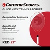 image:imageGamma Sports Junior Tennis Racquet Quick Kids 19 Inch Tennis Racket  Prestrung Youth Tennis Racquets for Boys and Girls  93 Inch Head Size  Prestrung21  Red