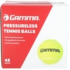 image:imageGamma Sports Pressureless Tennis Balls Box  Ideal for Practice Teaching and Training with HighVisbility Felt  Indoor and Outdoor Court Play  48 and 75 Pack SizesBox of 48