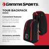 image:imageGamma Sports Tour Backpack WaterResistant Pickleball Bag for Pickleball Paddles Gear and Clothes Black