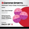 image:imageGamma TwoTone Outdoor Training Pickleballs RedOrange YellowRed GreenPurple Practice High Visibility Consistent Bounce Durable Spin Tournament Training 3 Pack 6 Pack12 PackIndoor Purple