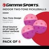 image:imageGamma TwoTone Outdoor Training Pickleballs RedOrange YellowRed GreenPurple Practice High Visibility Consistent Bounce Durable Spin Tournament Training 3 Pack 6 Pack12 PackIndoor Purple