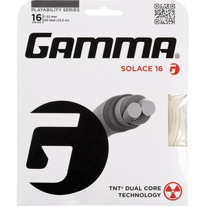 image:imageGAMMA Solace Tennis String 16g 40 Set of Racket String Improved Racquet Comfort Feel and Touch Featuring GAMMAs Patented TNT2 Dual Core Techonology16g