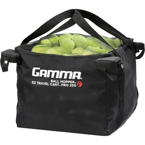 image:imageGAMMA Sports EZ Travel Cart Tennis amp Pickleball Hopper Padel Portable Compact Design Sturdy Lightweight Construction EZ Bags 150 or 250 Capacity Premium Carrying Case Included250 Ball