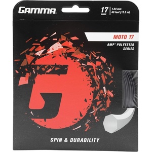 image:imageGAMMA Sports Moto Tennis Racket String Polyester Heptagonal Shape that Delivers Maximum Ball Bite Spin Power amp Control Tennis String Sets amp ReelsBlack