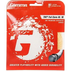 image:imageGAMMA Tennis String  TNT2 FatCore Series  Premium Synthetic Racket String Enhanced Core Patented TNT2 Process Racquet StringingGAMMA TNT2 FatCore