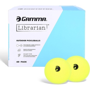 image:imageGamma Librarian Foam Quiet Pickleball Balls  LowNoise Practice Balls with True Bounce on Any Surface  Foam Pickleballs Available in 48 Box 3 Pack or 6 Pack48 Pack