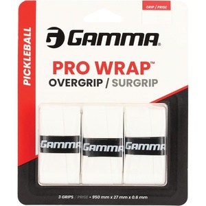 image:imageGamma Pickleball Pro Wrap Overgrip Tacky Durable Soft Moisture Absorbent Paddle OG Badminton Padel Racket Grip Multiple Colors Versatile for All Skill Levels NeonWhite