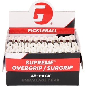 image:imageGamma Pickleball Supreme Overgrip Easy to Apply Grip Tape for Pickleball Paddles Badminton Squash Padel Racquets Replacement Tacky Over Wrap Bands White