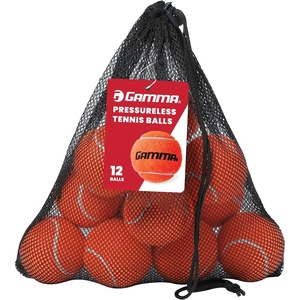 image:imageGamma Pressureless Tennis Balls for Tennis Practice and Lessons LongerTerm Durability and More Bounce Than Standard Tennis Balls Orange Bag of 12