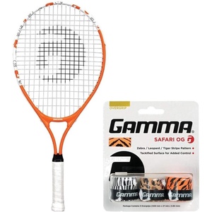 image:imageGamma Quick Kids 23 Inch Junior Tennis Racquet Set or Kit Bundled with a 3Pack of Gamma Safari Overgrips for Kids