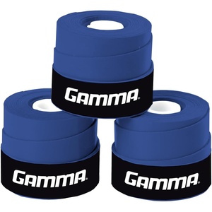 image:imageGamma Sports Supreme Overgrip for Tennis Pickleball Squash Badminton and Racquetball Racquets Multiple Pack Sizes and ColorsBlue