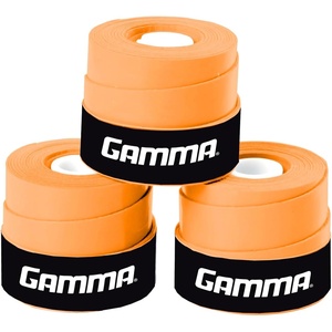 image:imageGamma Sports Supreme Overgrip for Tennis Pickleball Squash Badminton and Racquetball Racquets Multiple Pack Sizes and ColorsOrange