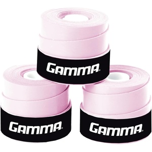 image:imageGamma Sports Supreme Overgrip for Tennis Pickleball Squash Badminton and Racquetball Racquets Multiple Pack Sizes and ColorsPink