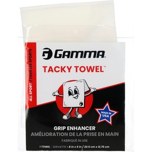 image:imageGamma Tacky Towel for Tennis Pickleball Padel Golf Baseball NonToxic Grip Enhancer Improves Control LongLasting AntiSlip Formula USTA Approved 8x5New Tacky Towel