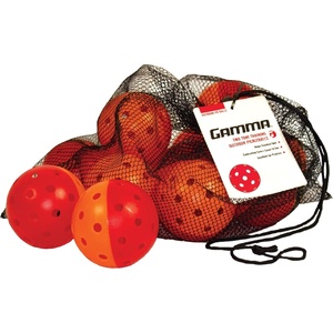 image:imageGamma TwoTone Outdoor Training Pickleballs RedOrange YellowRed GreenPurple Practice High Visibility Consistent Bounce Durable Spin Tournament Training 3 Pack 6 Pack12 PackOrangeRed